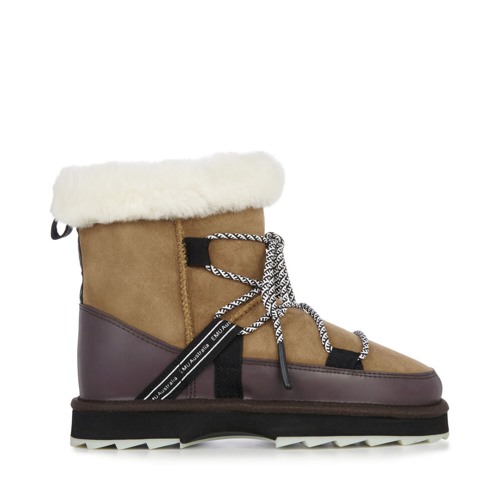 Bottes Emu Blurred Femme Marron | 68049-VGZP