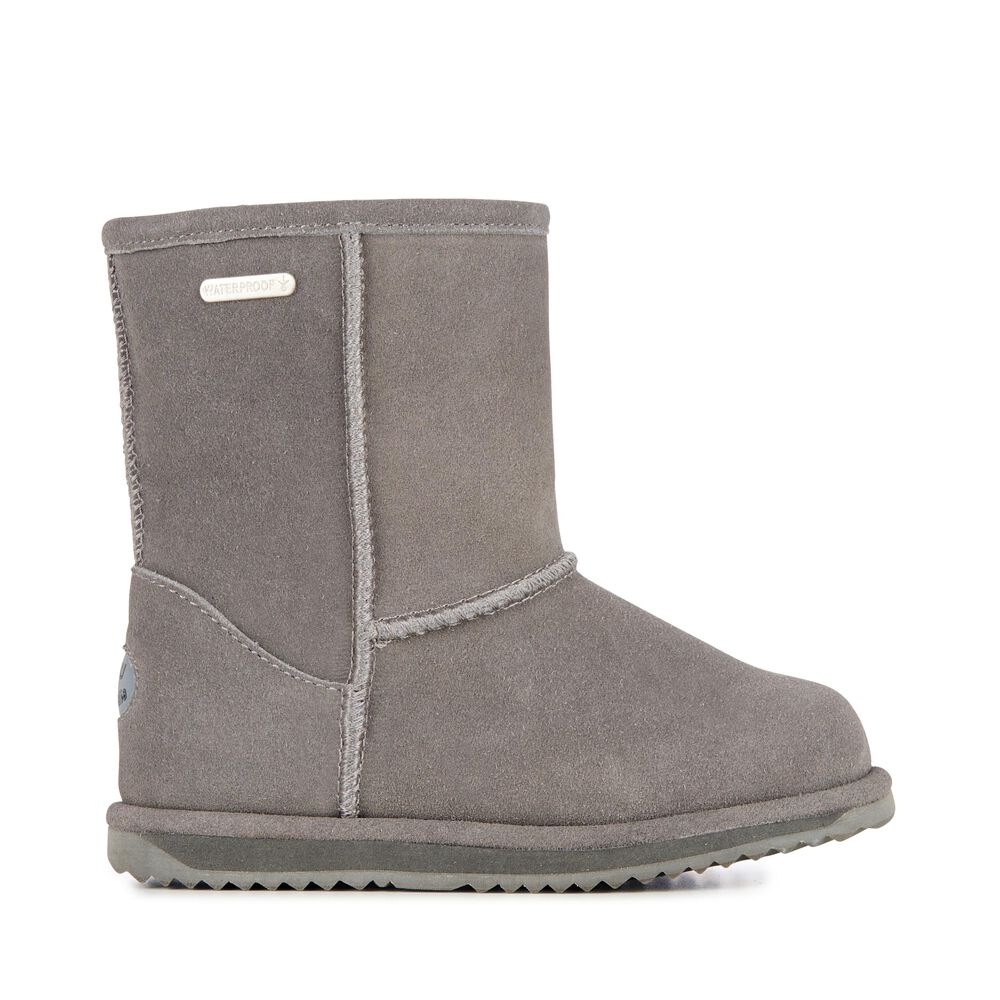 Bottes Emu Brumby Lo Enfant Grise Foncé | 83162-TOKE