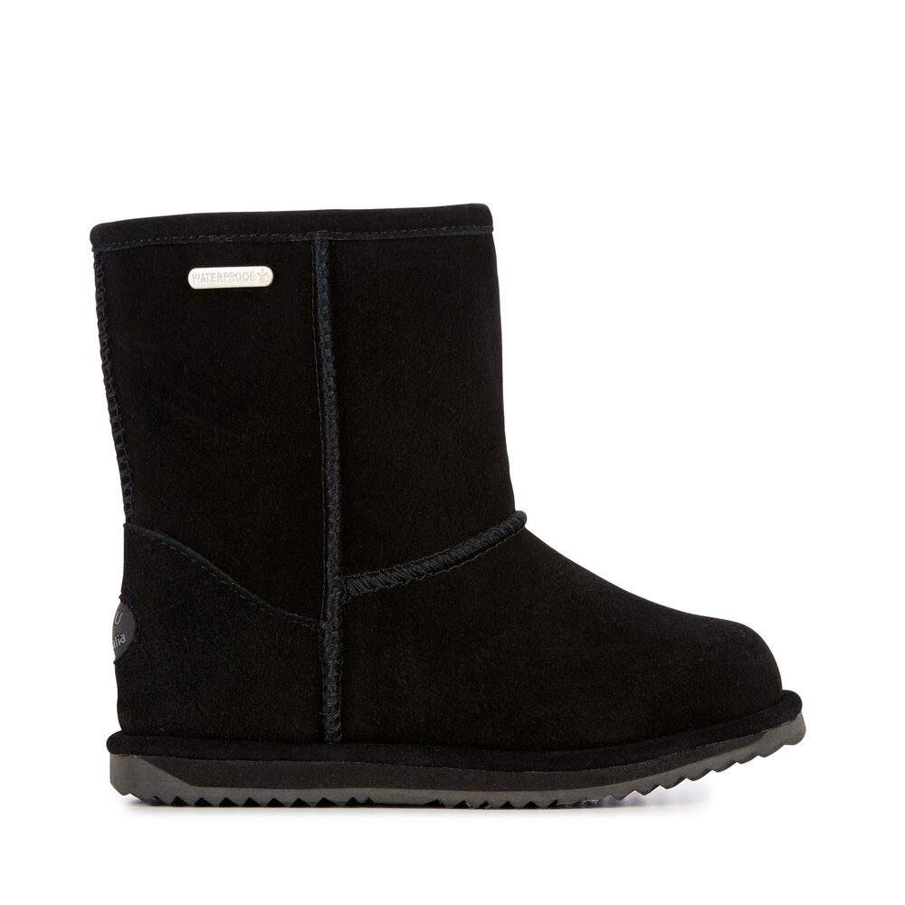 Bottes Emu Brumby Lo Teens Enfant Noir | 92105-ILDV