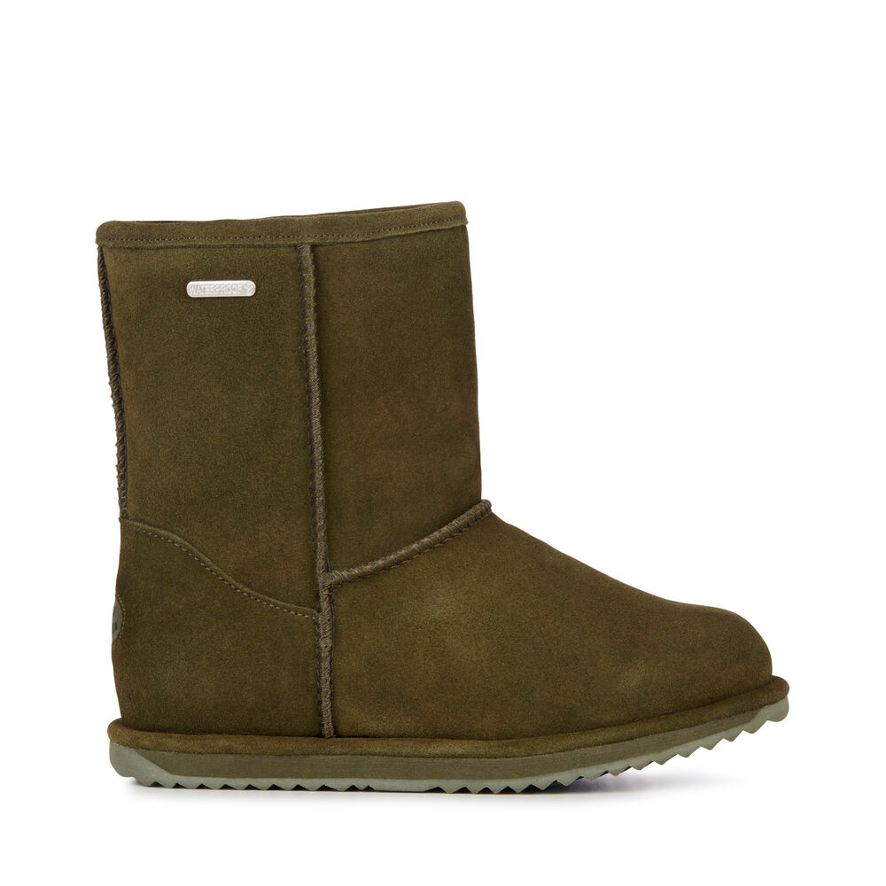 Bottes Emu Brumby Lo Teens Enfant Vert Olive Foncé | 34618-FRWC