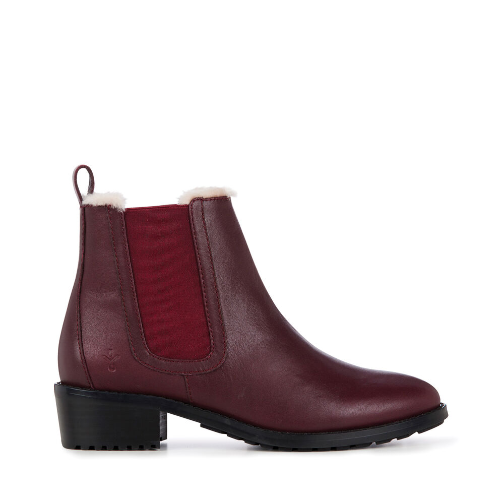 Bottes Emu Ellin Femme Rouge | 02917-MLUE