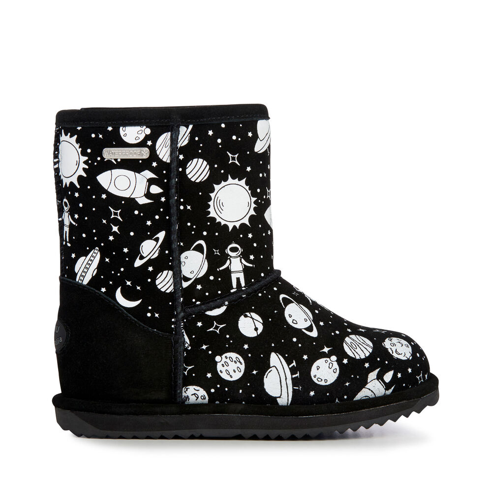 Bottes Emu Outer Space Brumby Enfant Noir | 89426-LXSP