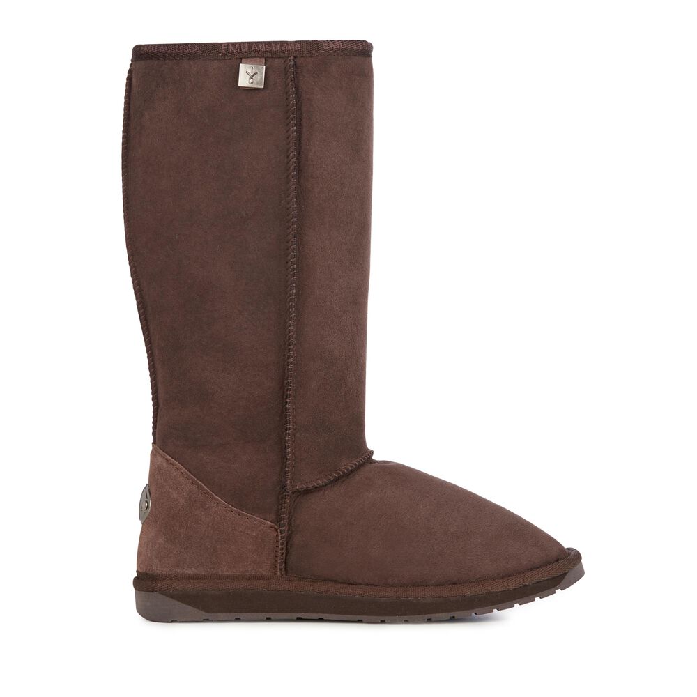 Bottes Emu Platinum Stinger Hi Femme Chocolat | 84369-VHZC