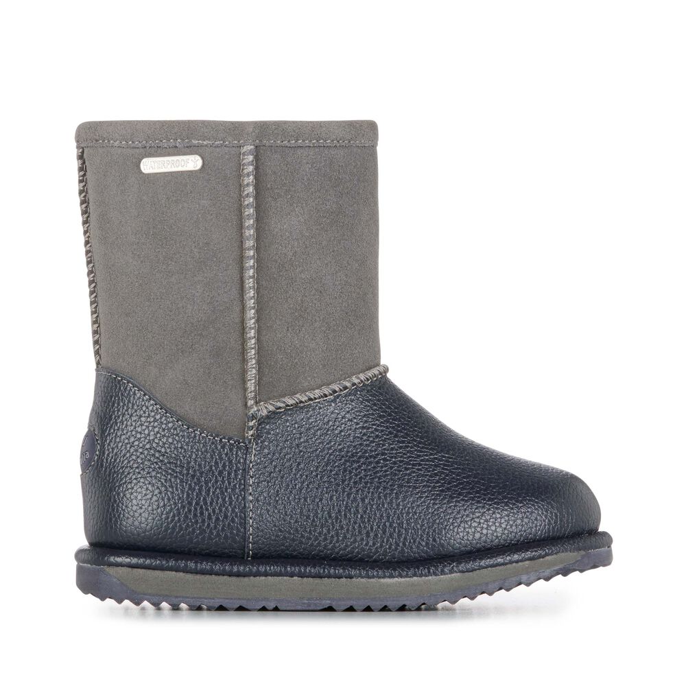 Bottes Emu Trigg Enfant Grise Foncé | 56329-NFYX