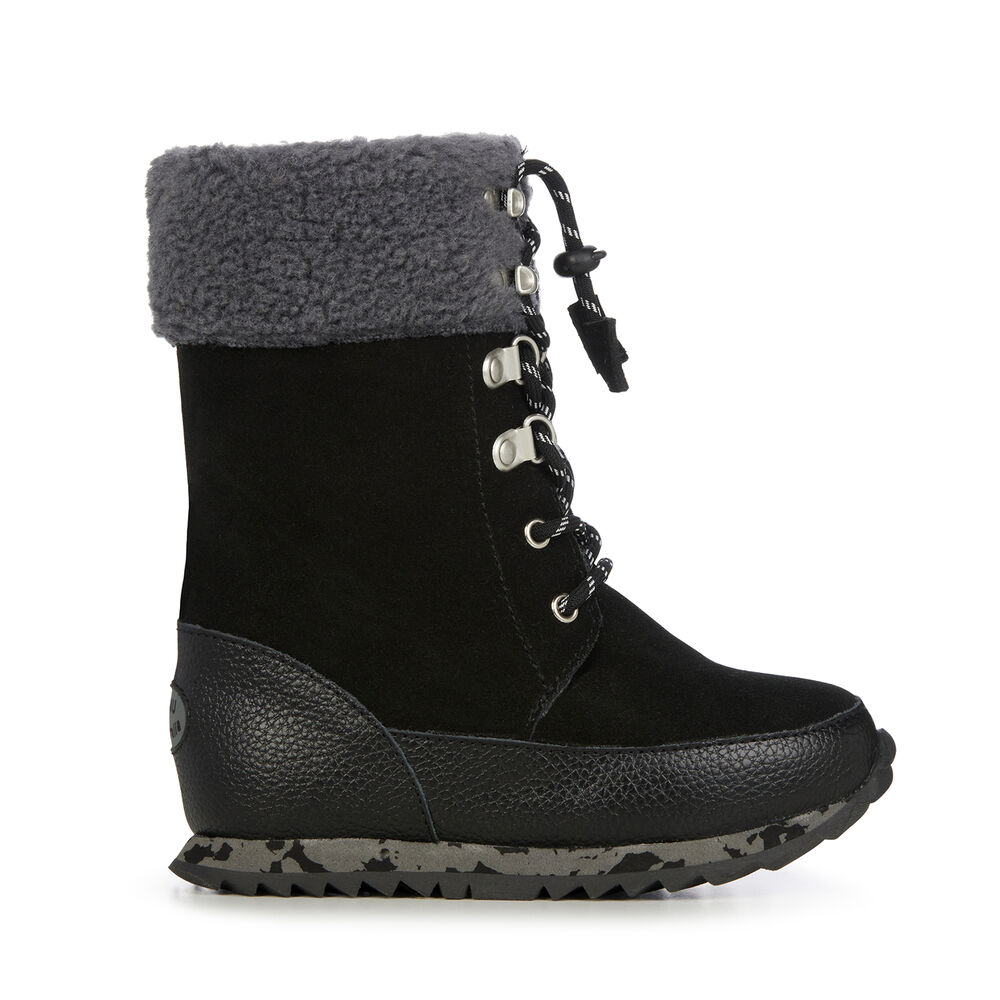 Bottes Emu Wollemi Enfant Noir | 48706-UTFO