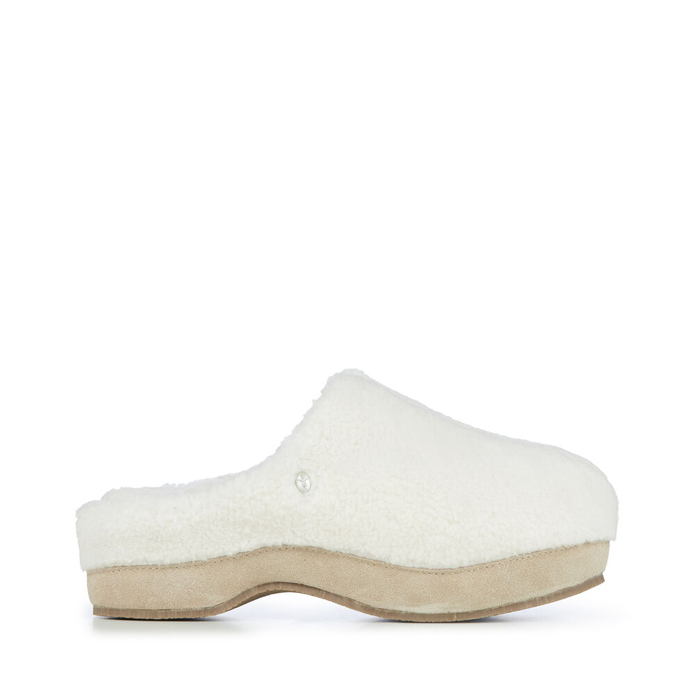 Chaussons Emu Nahn Teddy Laine Femme Beige | 13568-XRVL