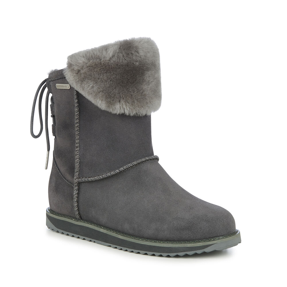 Bottes Emu Birdwood Femme Grise Foncé | 01927-KJWA