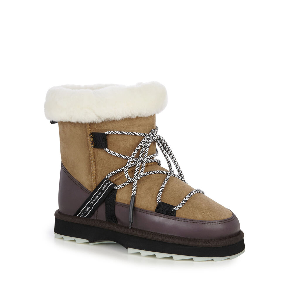 Bottes Emu Blurred Femme Marron | 68049-VGZP