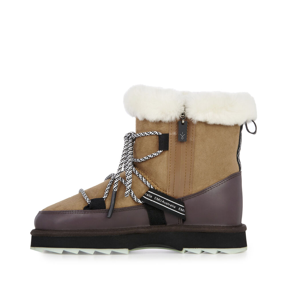 Bottes Emu Blurred Femme Marron | 68049-VGZP