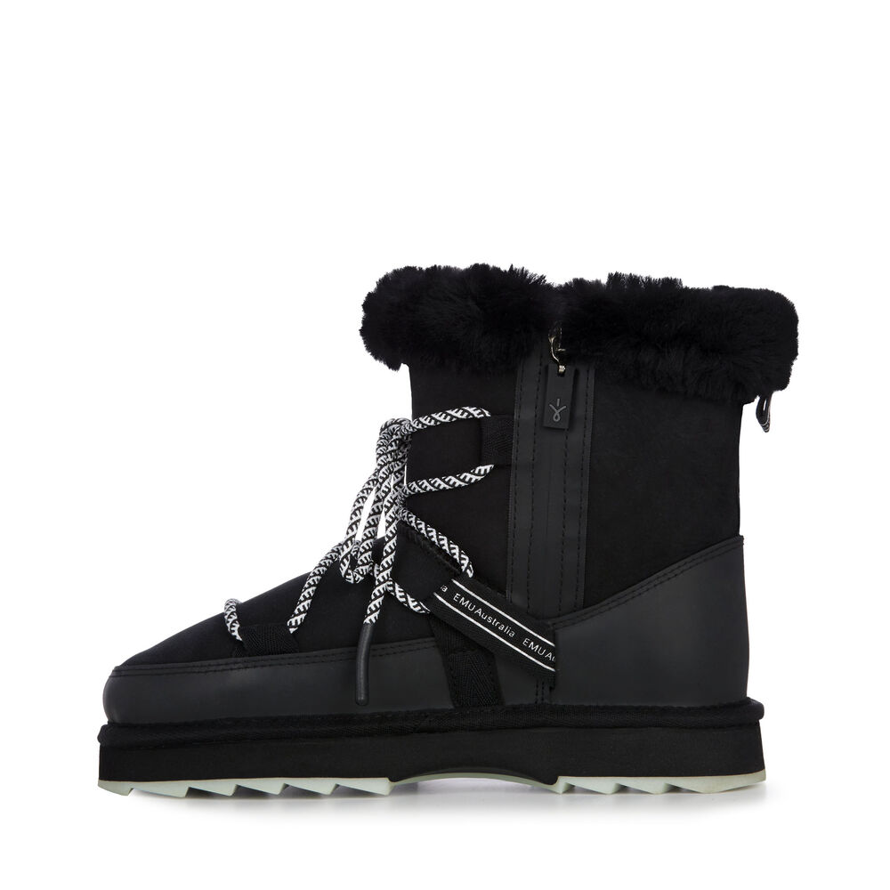 Bottes Emu Blurred Femme Noir | 15976-IGSN