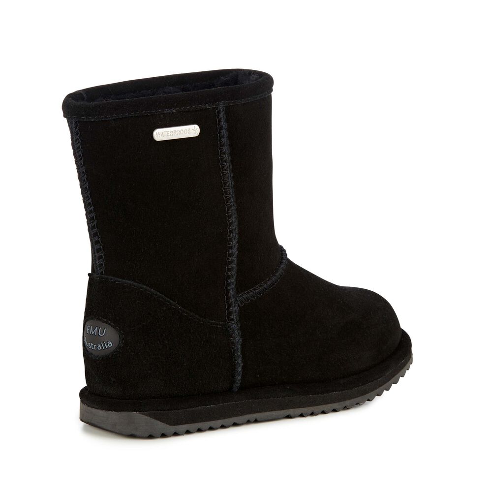 Bottes Emu Brumby Lo Teens Enfant Noir | 92105-ILDV