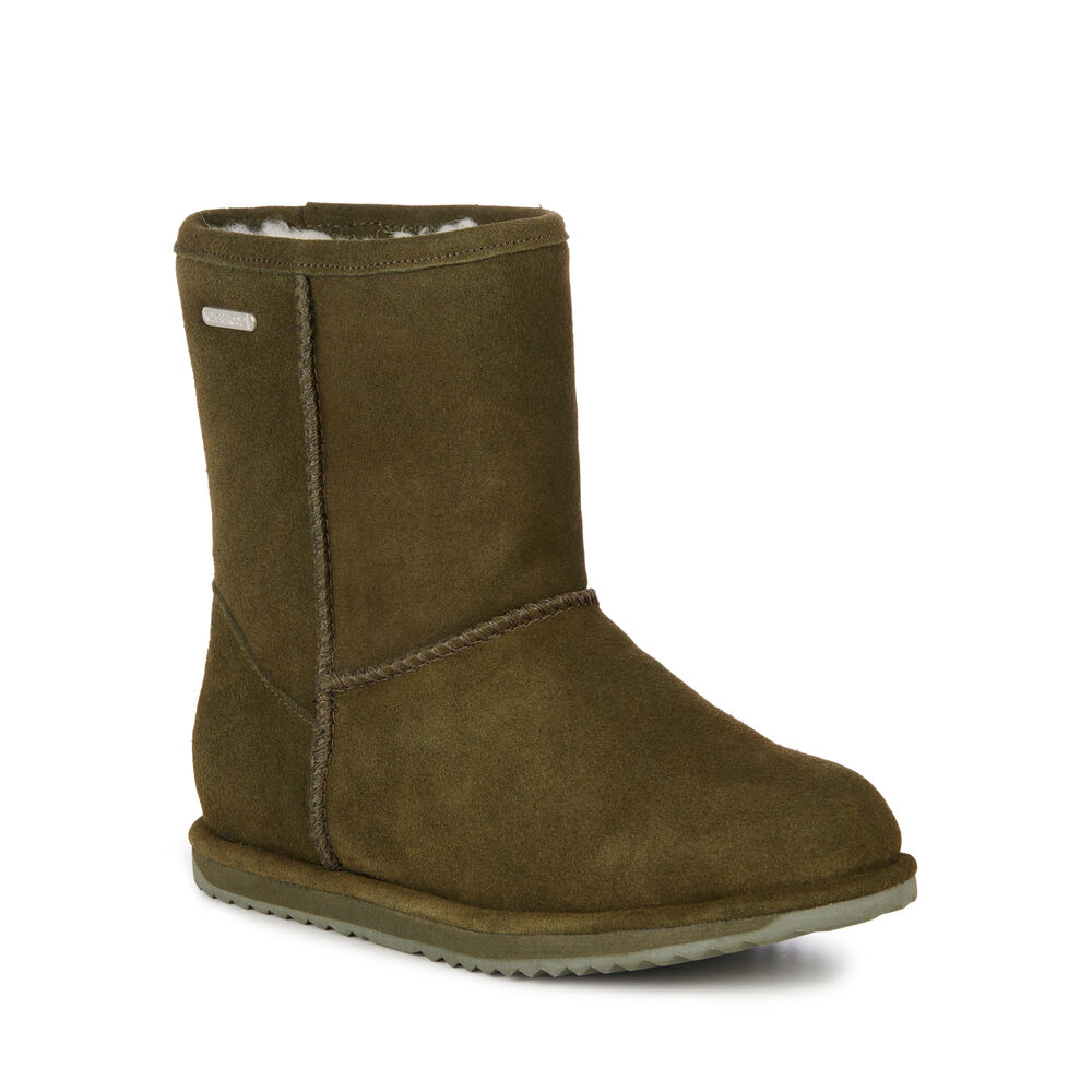 Bottes Emu Brumby Lo Teens Enfant Vert Olive Foncé | 34618-FRWC