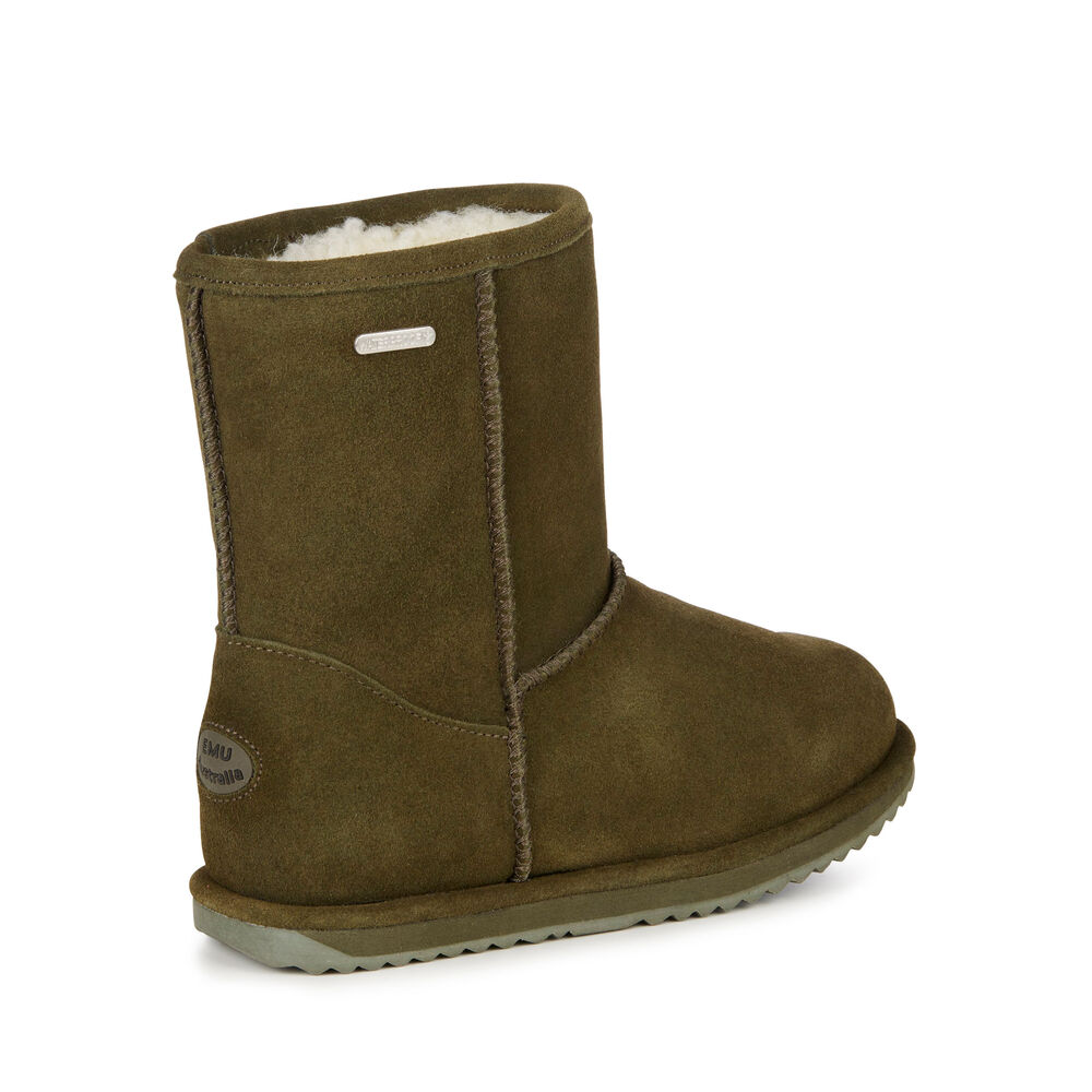 Bottes Emu Brumby Lo Teens Enfant Vert Olive Foncé | 34618-FRWC