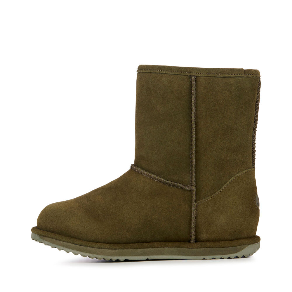 Bottes Emu Brumby Lo Teens Enfant Vert Olive Foncé | 34618-FRWC