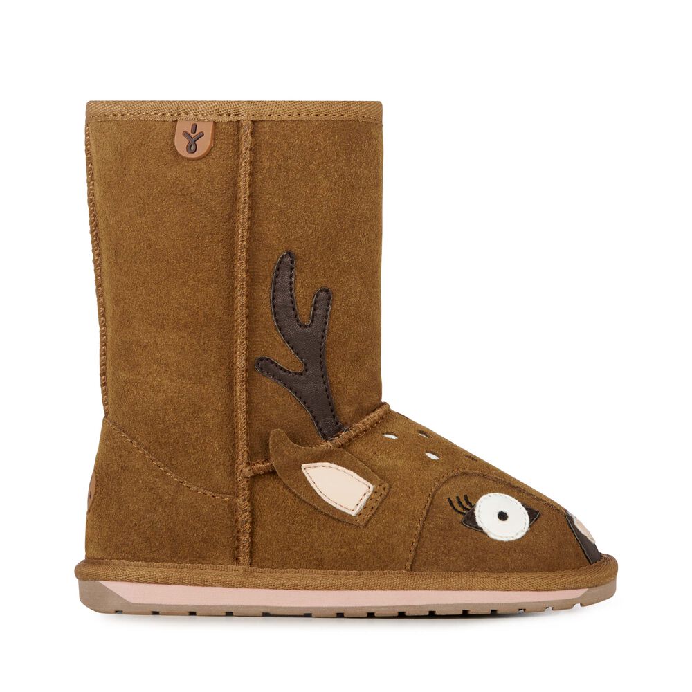 Bottes Emu Deer Enfant Marron | 19670-WIBG