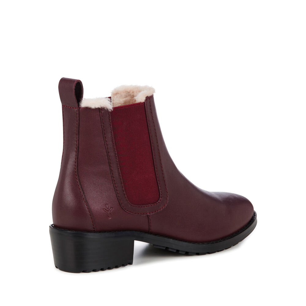 Bottes Emu Ellin Femme Rouge | 02917-MLUE