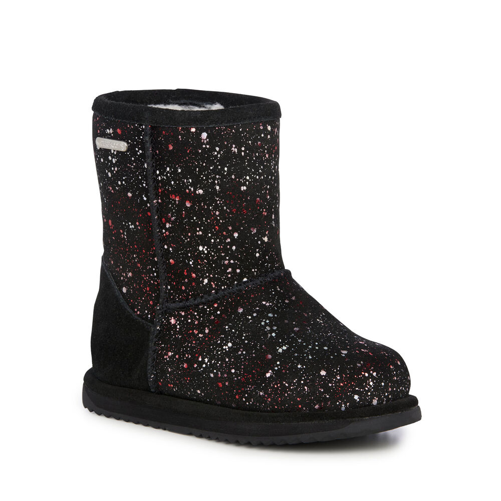 Bottes Emu Galaxy Brumby Enfant Noir | 64187-LBWA