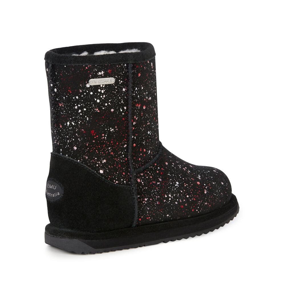 Bottes Emu Galaxy Brumby Enfant Noir | 64187-LBWA