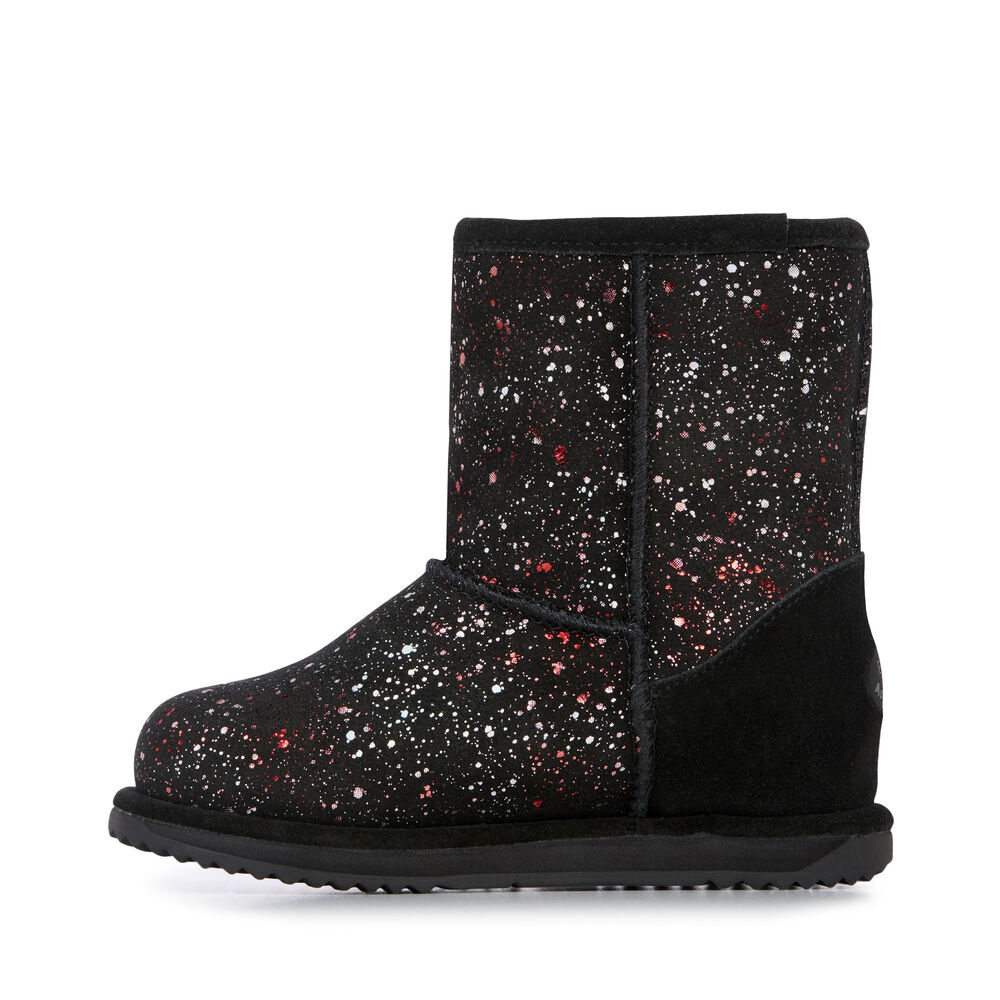 Bottes Emu Galaxy Brumby Enfant Noir | 64187-LBWA