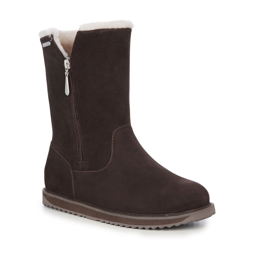 Bottes Emu Gravelly Femme Chocolat | 26794-YJSC