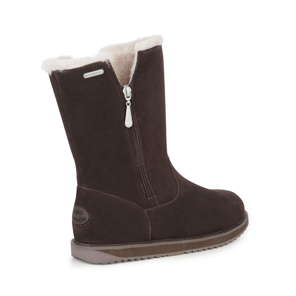 Bottes Emu Gravelly Femme Chocolat | 26794-YJSC