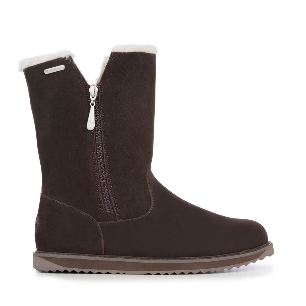 Bottes Emu Gravelly Femme Chocolat | 26794-YJSC