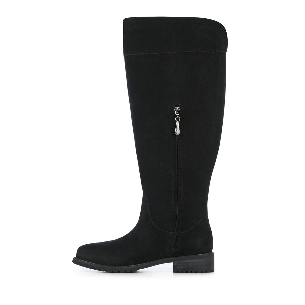 Bottes Emu Hervey Femme Noir | 50471-OAMU