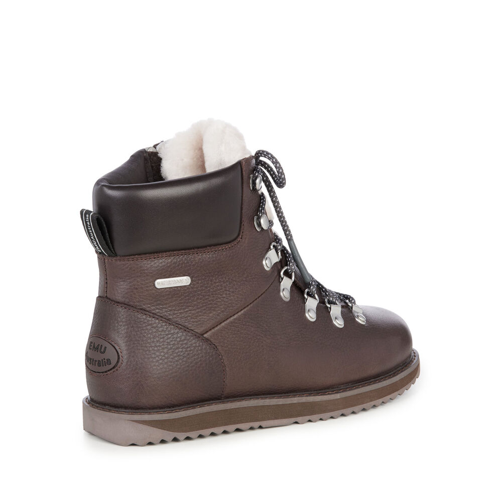 Bottes Emu Larawag Femme Chocolat | 32078-FVMS