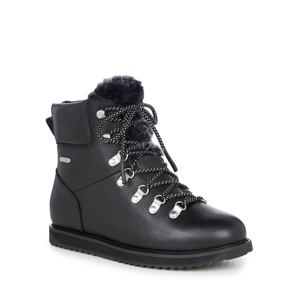 Bottes Emu Larawag Femme Noir | 97320-AOQW