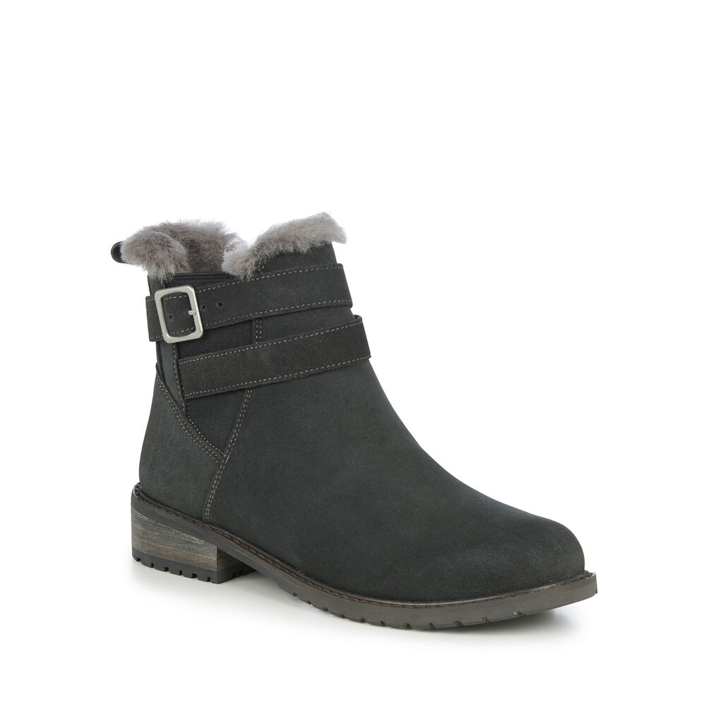 Bottes Emu Loxton Femme Grise Foncé | 13760-MTQW