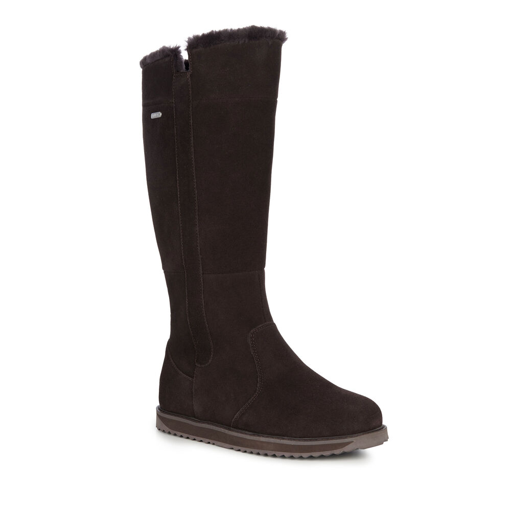 Bottes Emu Moonta Femme Chocolat | 62145-UIEC