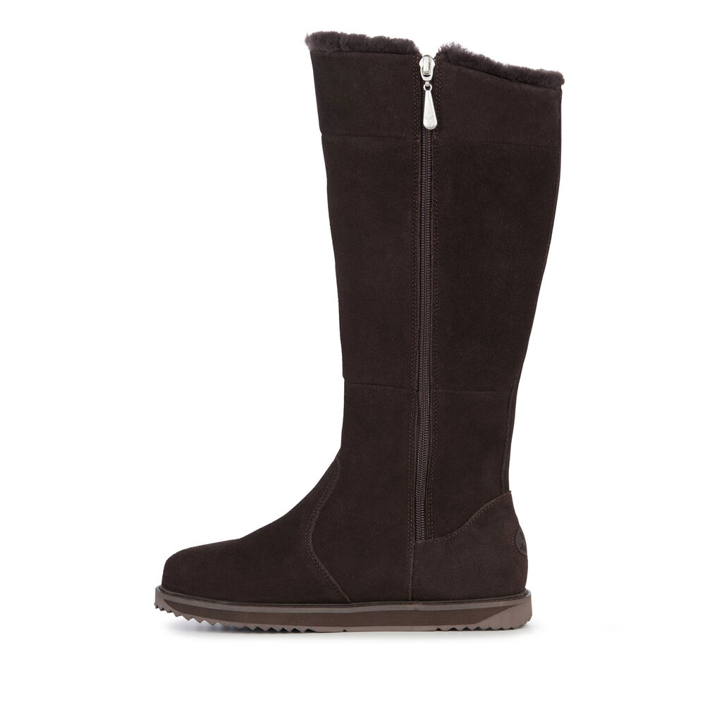 Bottes Emu Moonta Femme Chocolat | 62145-UIEC