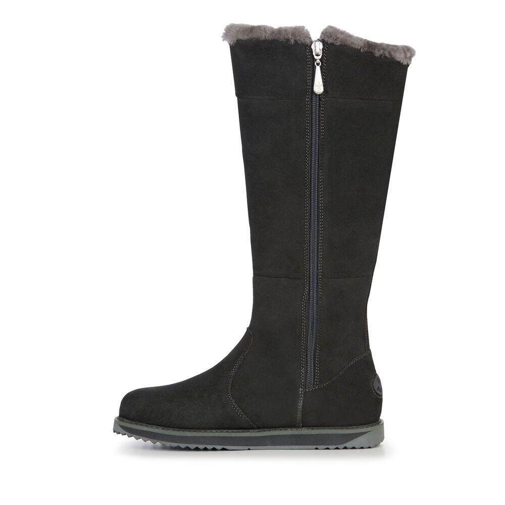 Bottes Emu Moonta Femme Grise Foncé | 75618-JTIM