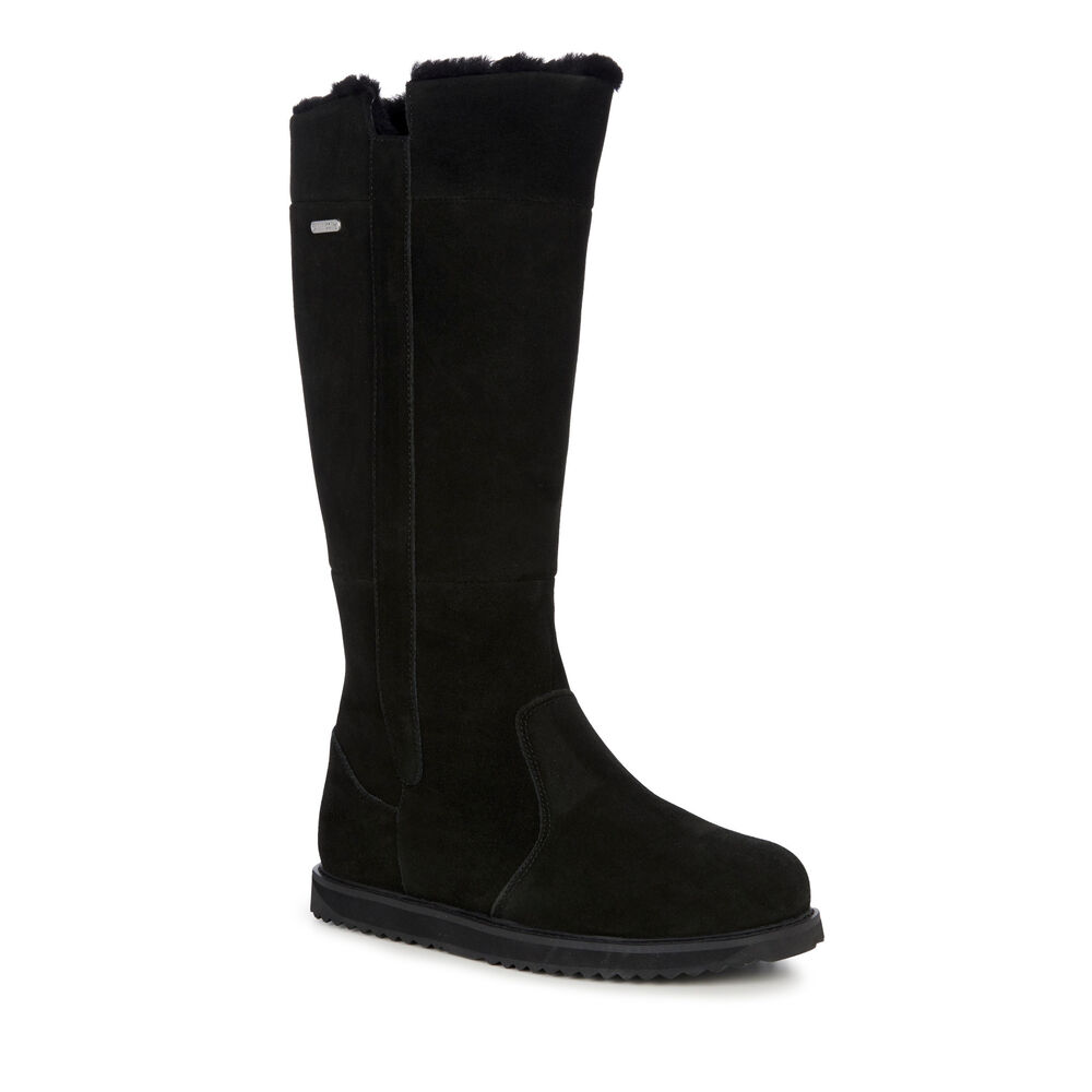 Bottes Emu Moonta Femme Noir | 74098-KDNV