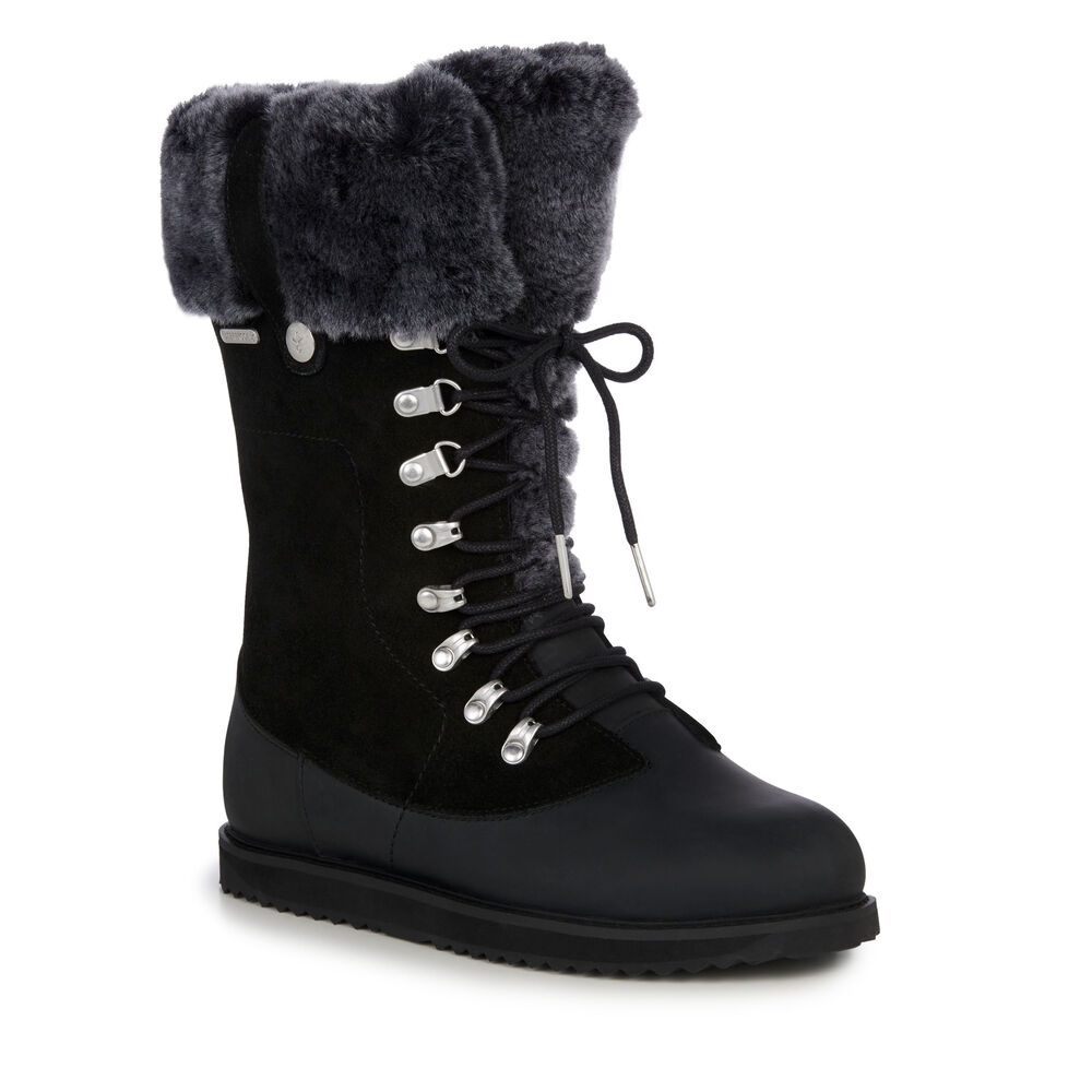 Bottes Emu Orica Hi Femme Noir | 23594-GWCS