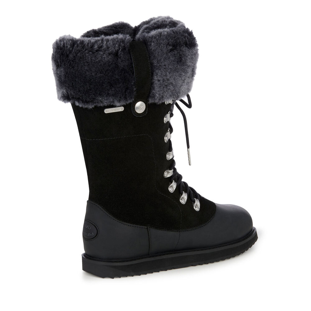 Bottes Emu Orica Hi Femme Noir | 23594-GWCS