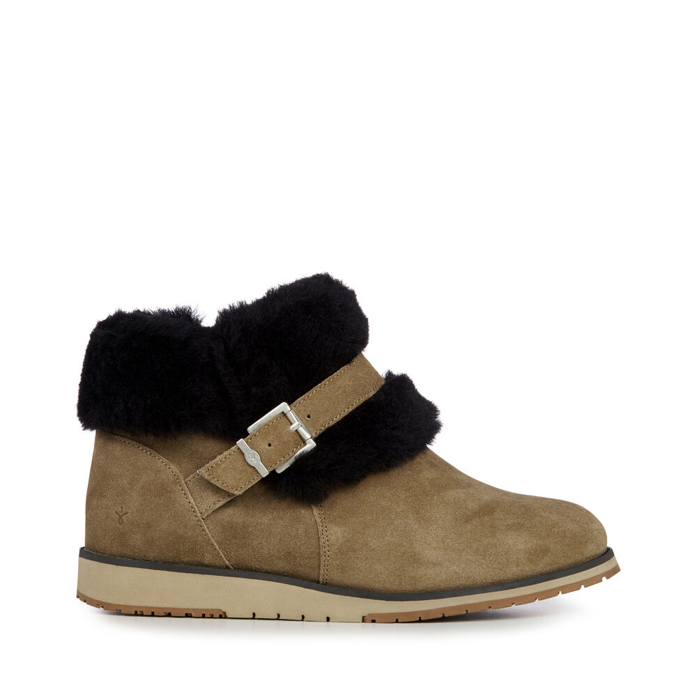 Bottes Emu Oxley Fur Cuff Femme Marron | 10579-MGUV