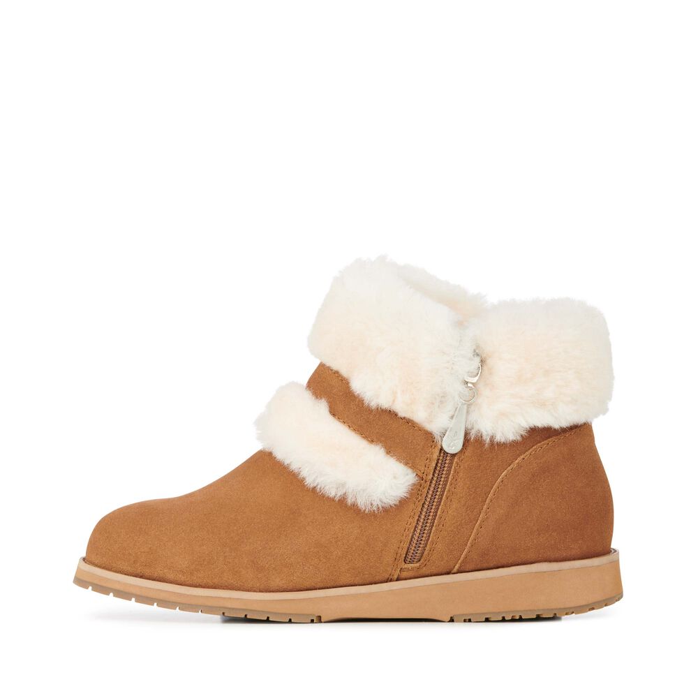 Bottes Emu Oxley Fur Cuff Femme Marron | 30695-NUTK