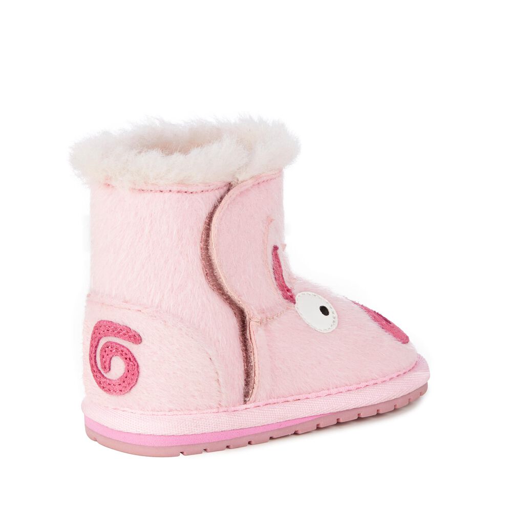 Bottes Emu Piggy Walker Babies Enfant Rose | 15403-CRIF