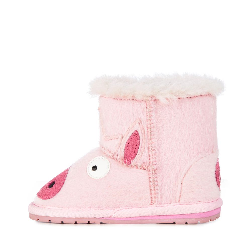 Bottes Emu Piggy Walker Babies Enfant Rose | 15403-CRIF