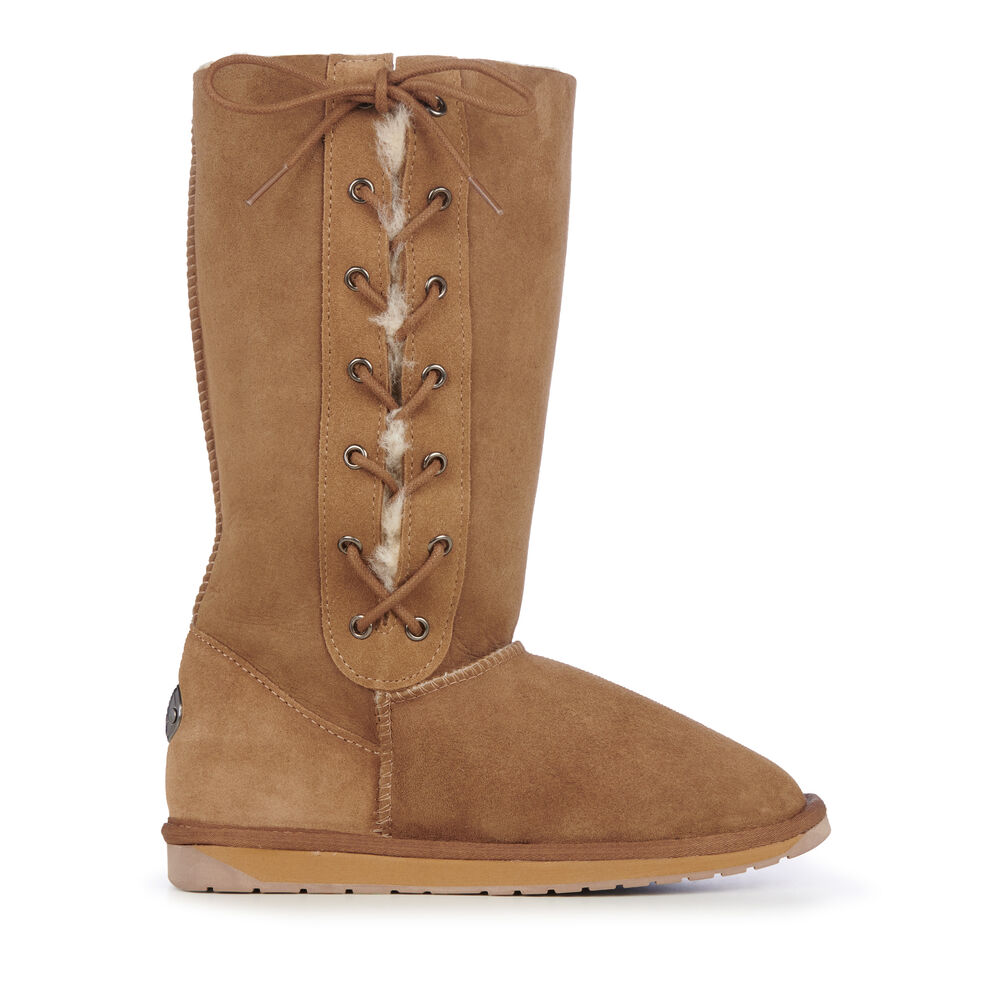 Bottes Emu Platinum Hi Dentelle Femme Marron | 64239-RYXN