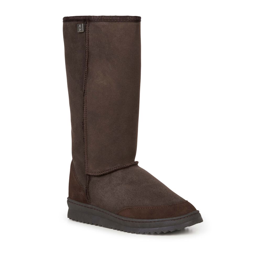 Bottes Emu Platinum Outback Hi Femme Chocolat | 64507-QSOD