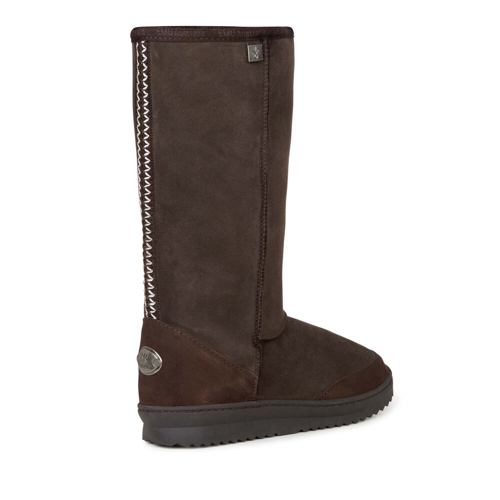 Bottes Emu Platinum Outback Hi Femme Chocolat | 64507-QSOD