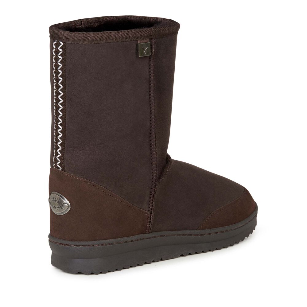 Bottes Emu Platinum Outback Lo Femme Chocolat | 19064-PFAR