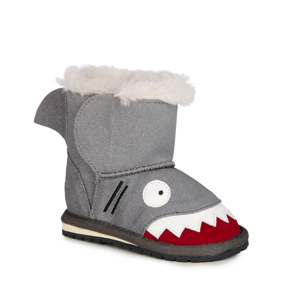 Bottes Emu Shark Walker Babies Enfant Grise | 32764-SOIJ