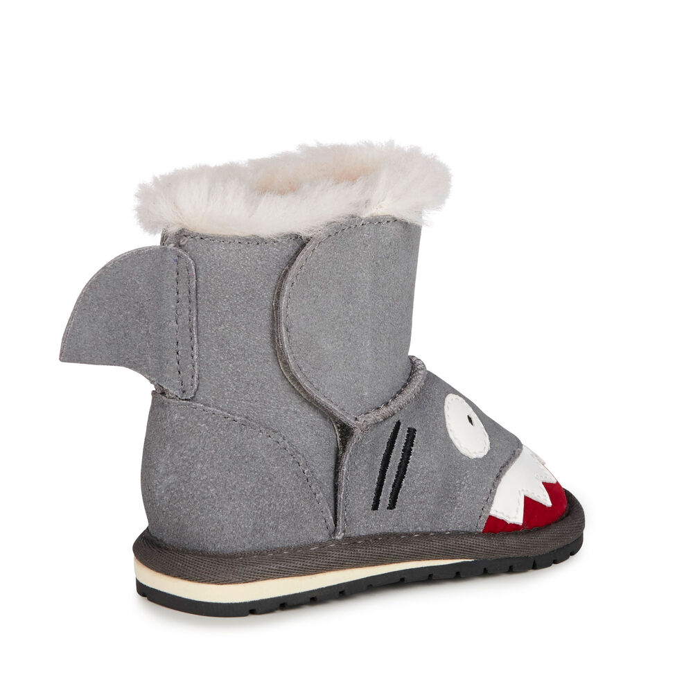 Bottes Emu Shark Walker Babies Enfant Grise | 32764-SOIJ