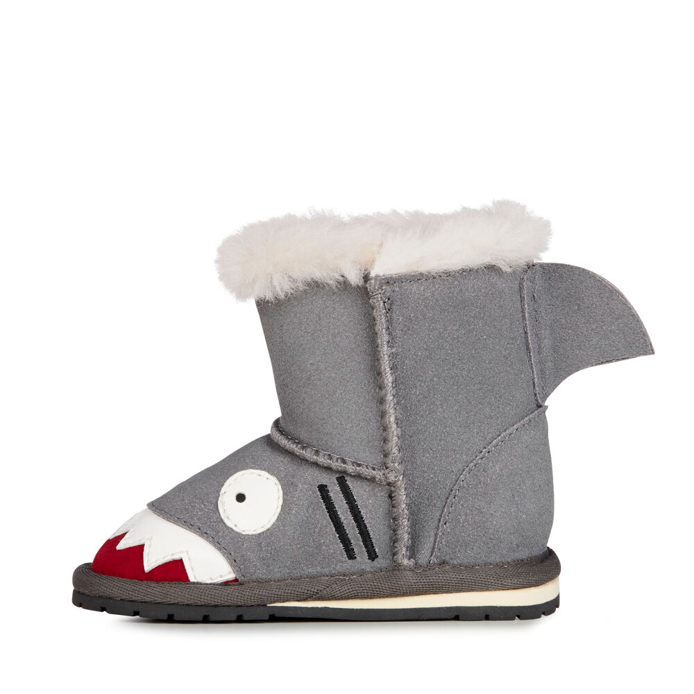 Bottes Emu Shark Walker Babies Enfant Grise | 32764-SOIJ