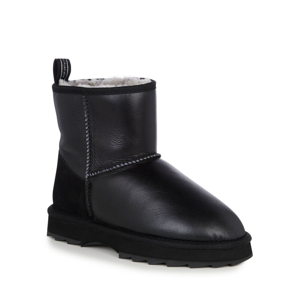 Bottes Emu Sharky Mini Town Femme Noir | 58617-ZHIO