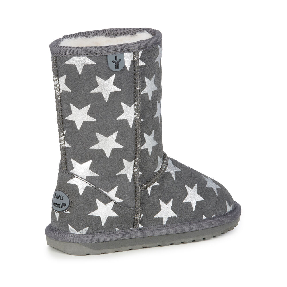 Bottes Emu Starry Night Enfant Grise Foncé | 74136-HJKC