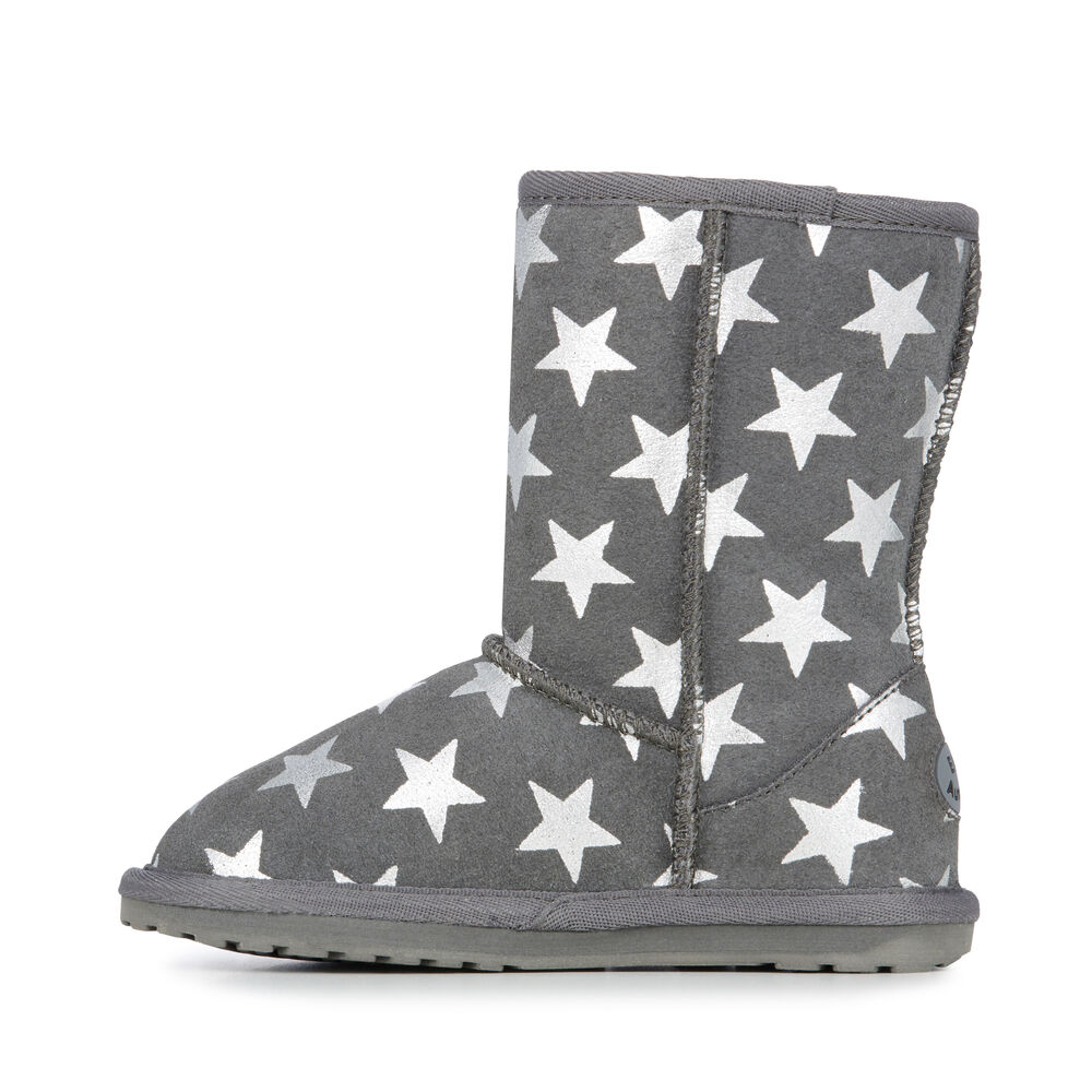 Bottes Emu Starry Night Enfant Grise Foncé | 74136-HJKC